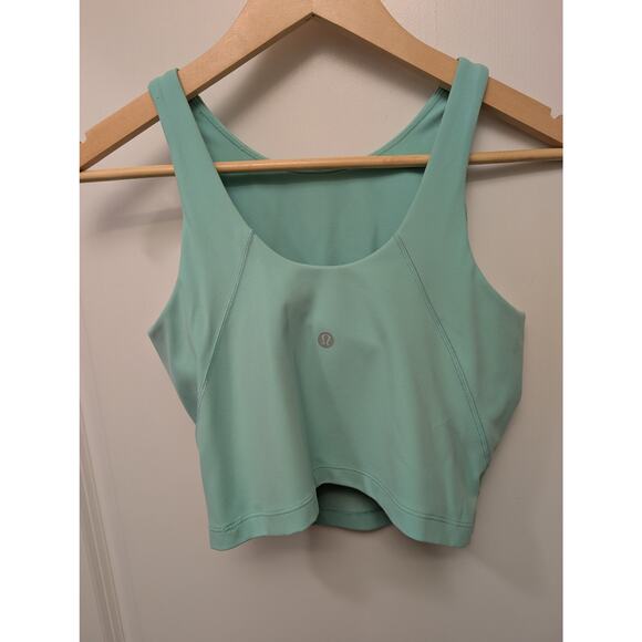 Lululemon Align High-Neck Tank Top Light Support Wild Mint Cropped Yoga Running - Picture 4 of 6